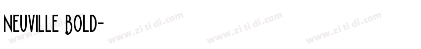 Neuville Bold字体转换